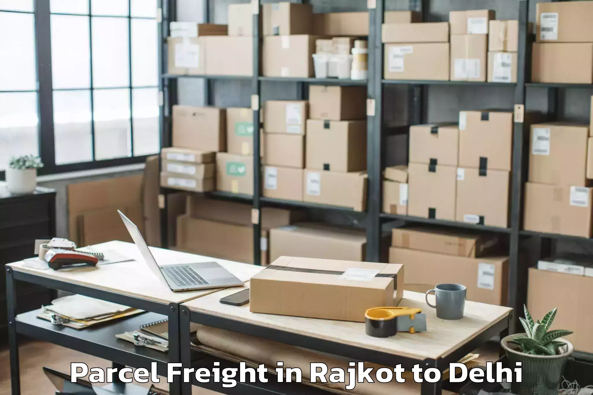 Comprehensive Rajkot to Chandinchowk Parcel Freight